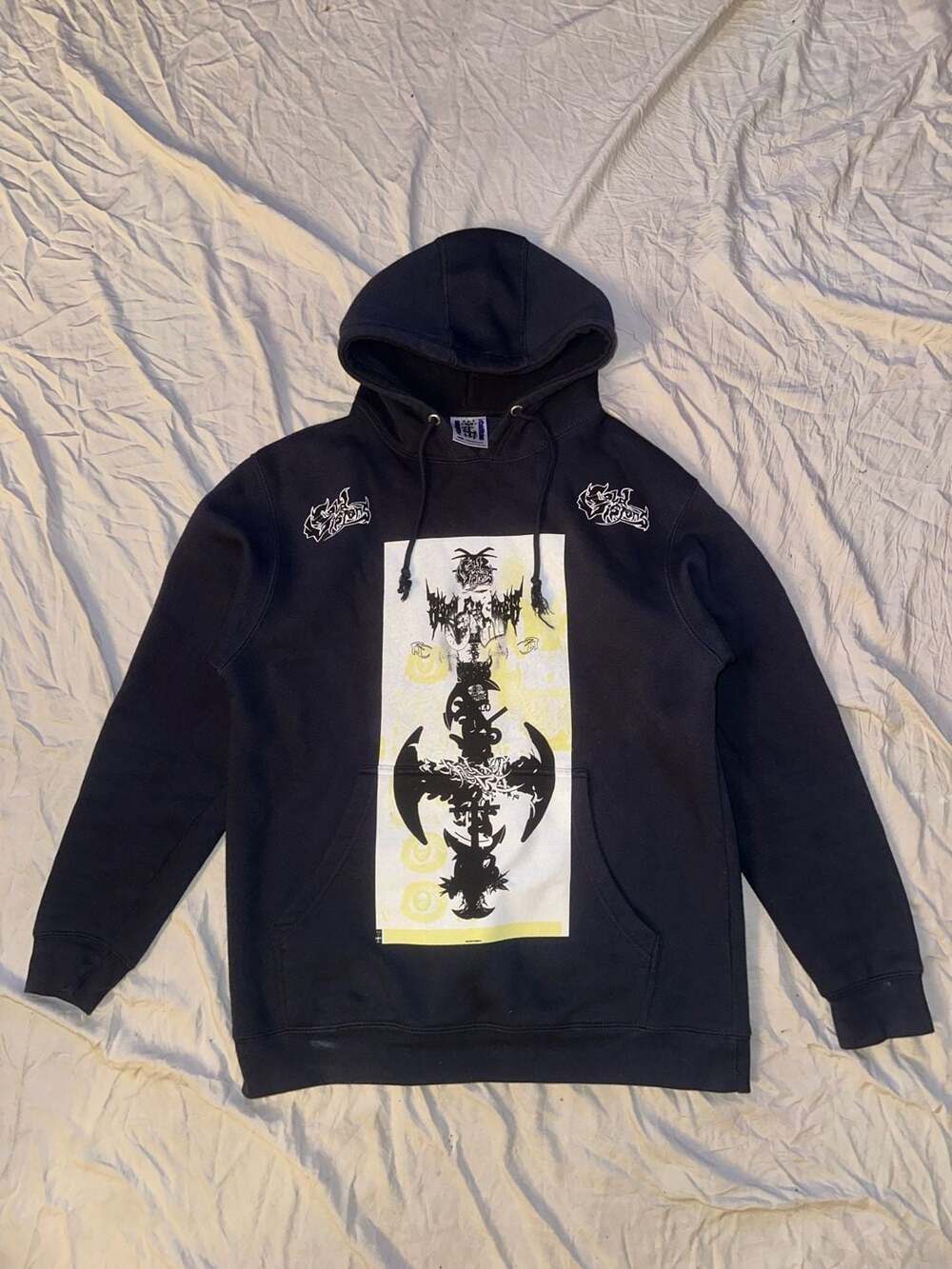 Drain Gang #ColdVisions Graphic Hoodie Size Medium